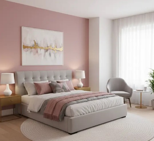 bedroom wall colour combination